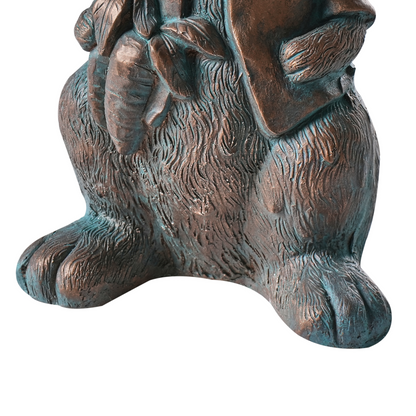 Garden Rabbit Figurine 37cm Brown Indoor Outdoor Decor