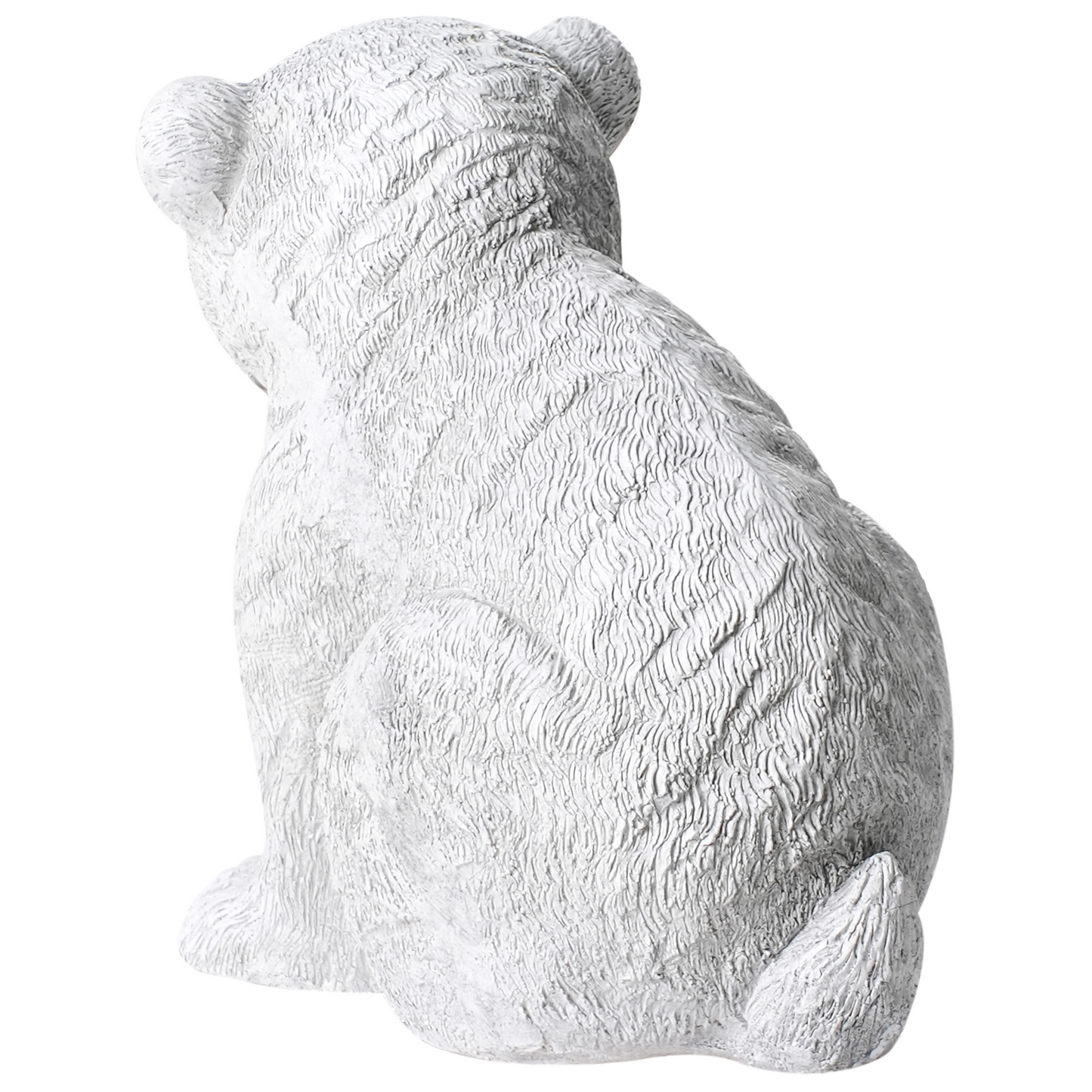 Grey Bear Figurine 36cm Indoor Outdoor Decor