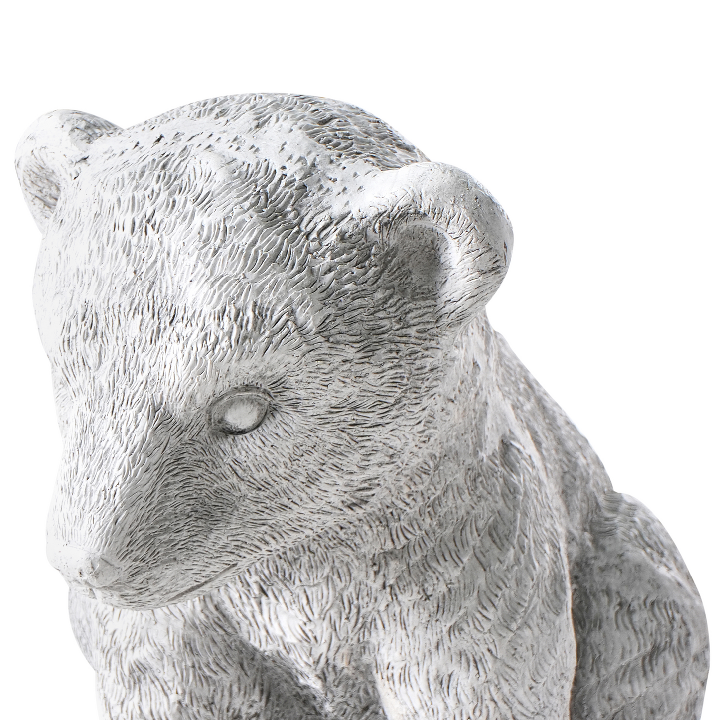 Grey Bear Figurine 36cm Indoor Outdoor Decor